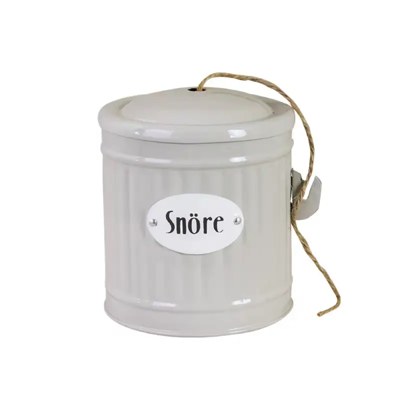 Kundfavorit Retro plåtburk snöre Ø 10,3 - Beige