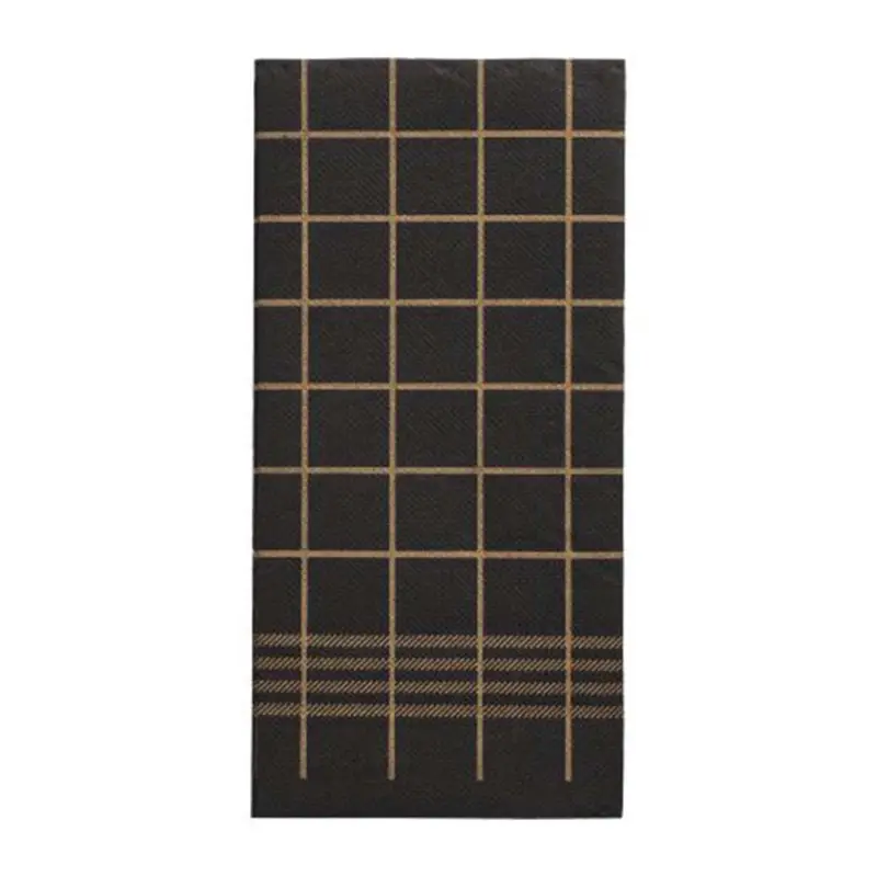 Lägg i varukorgen Kitchen towel 2 lags servetter 30 pack svart/guld