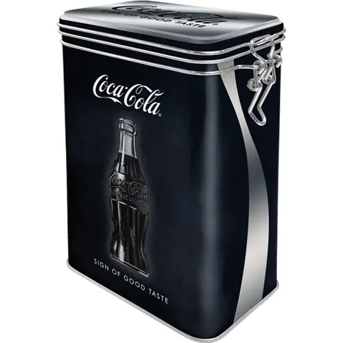 Kampanjpris Coca cola burk svart med knäpplock