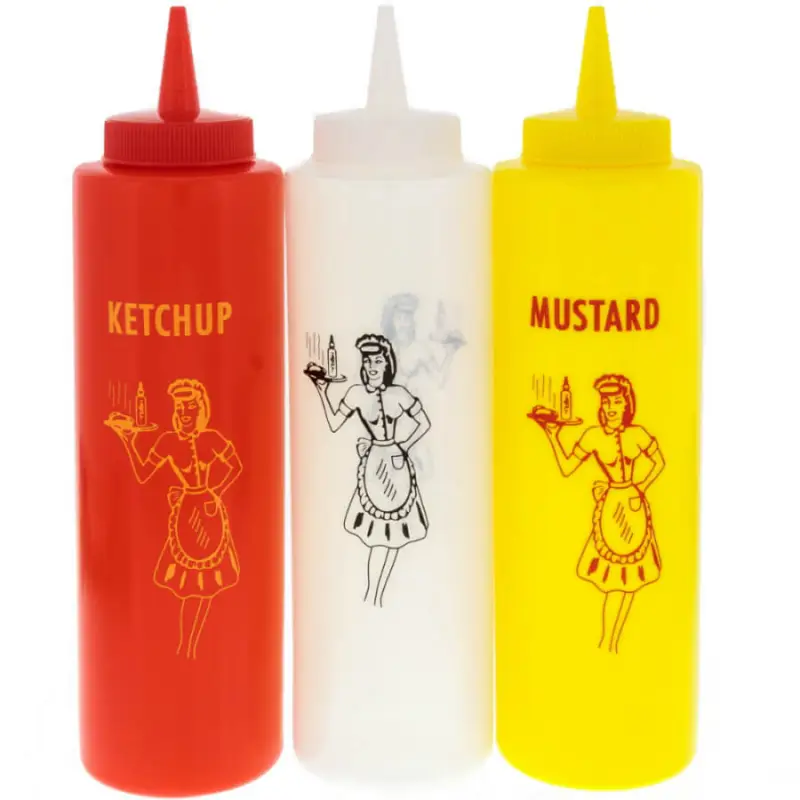 Begränsad tid Diner sets squeeze bottles