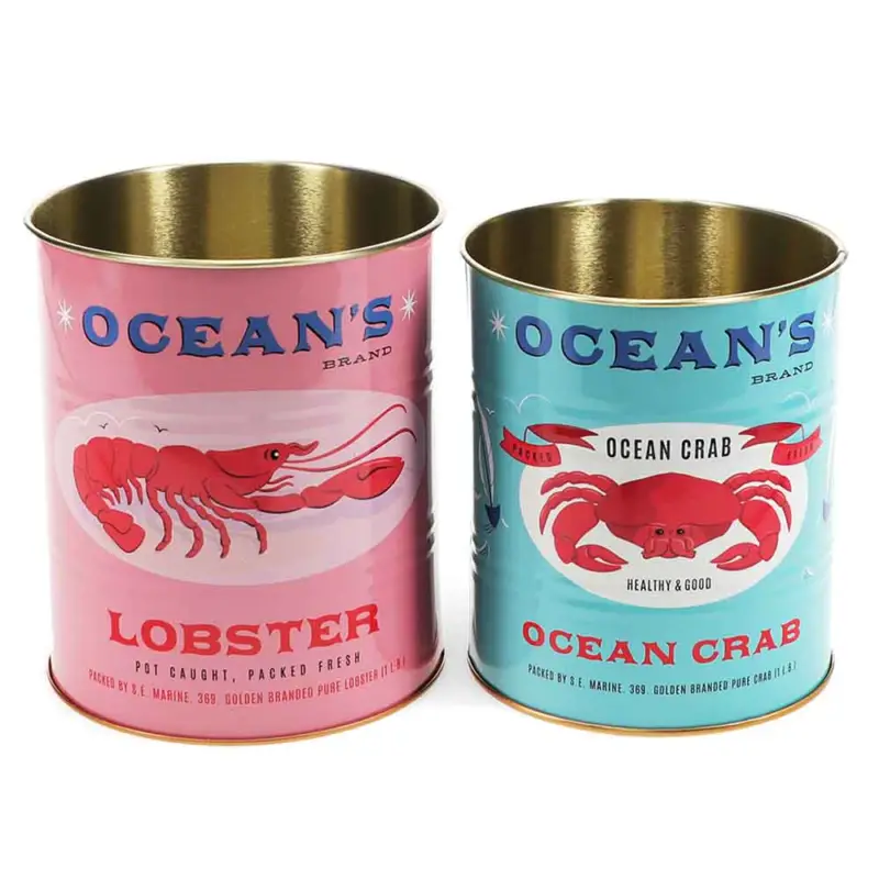 Kruka / plåtburk 2 pack Ocean´s Brand Begränsat erbjudande