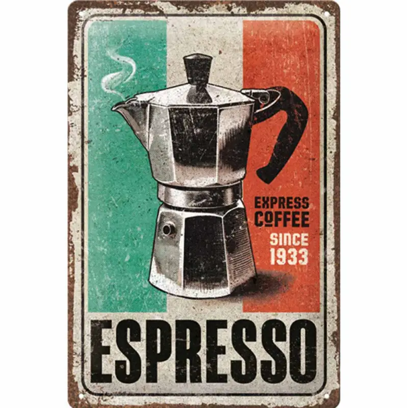 Plåtskylt Espresso 20x30cm Köp nu
