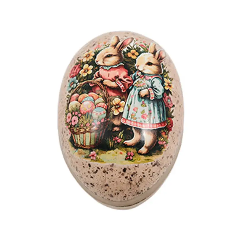 Extra rabatt Påskägg i gammaldags stil 15 cm Family rabbit Påskägg 1 st