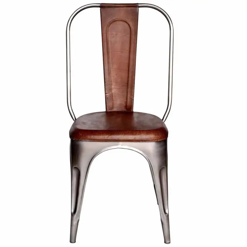 Sista chansen Matstol Living med hög rygg Shiny med läder Trademark Living