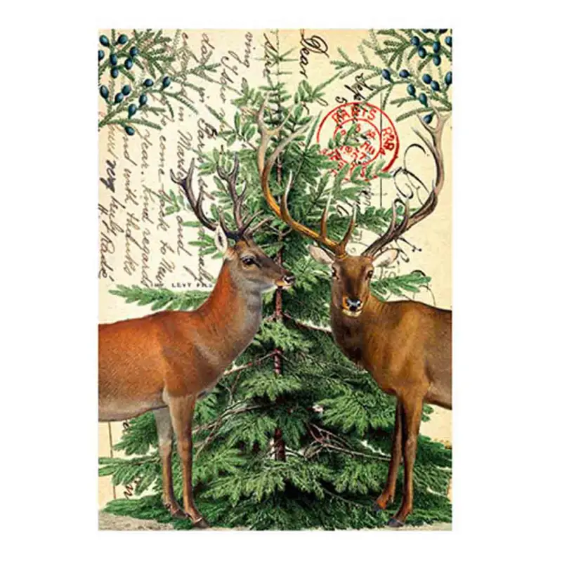 Köp online Julkort dubbelt Vintage Christmas
