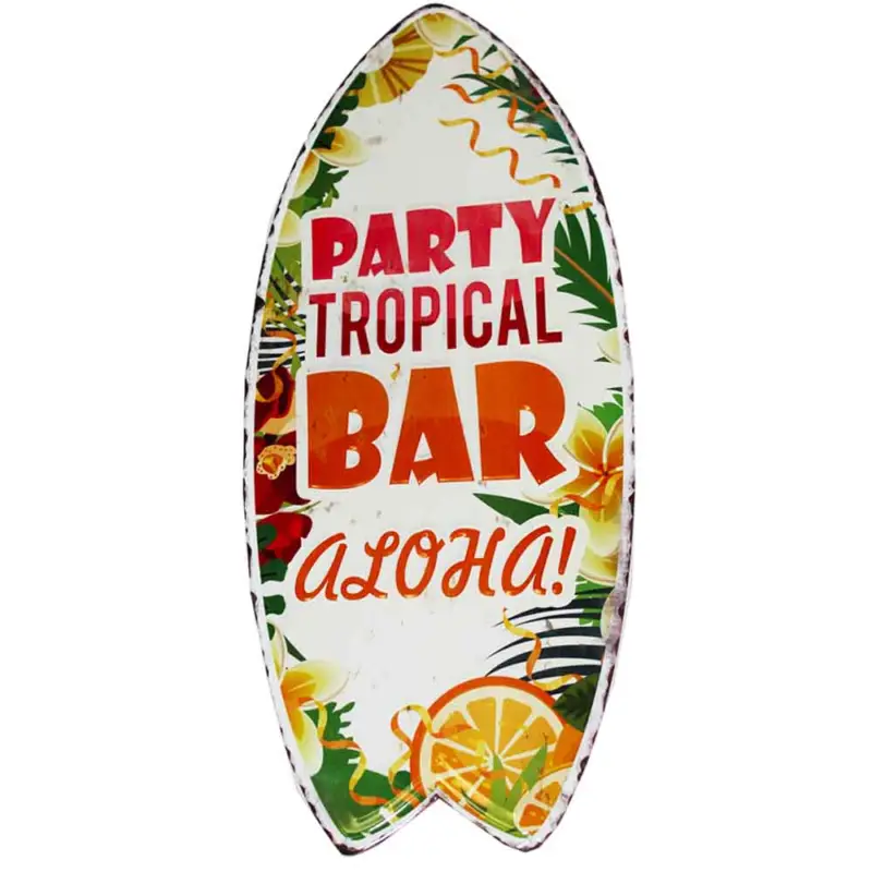 Sänkt pris Metallskylt Tropical bar 30x70cm