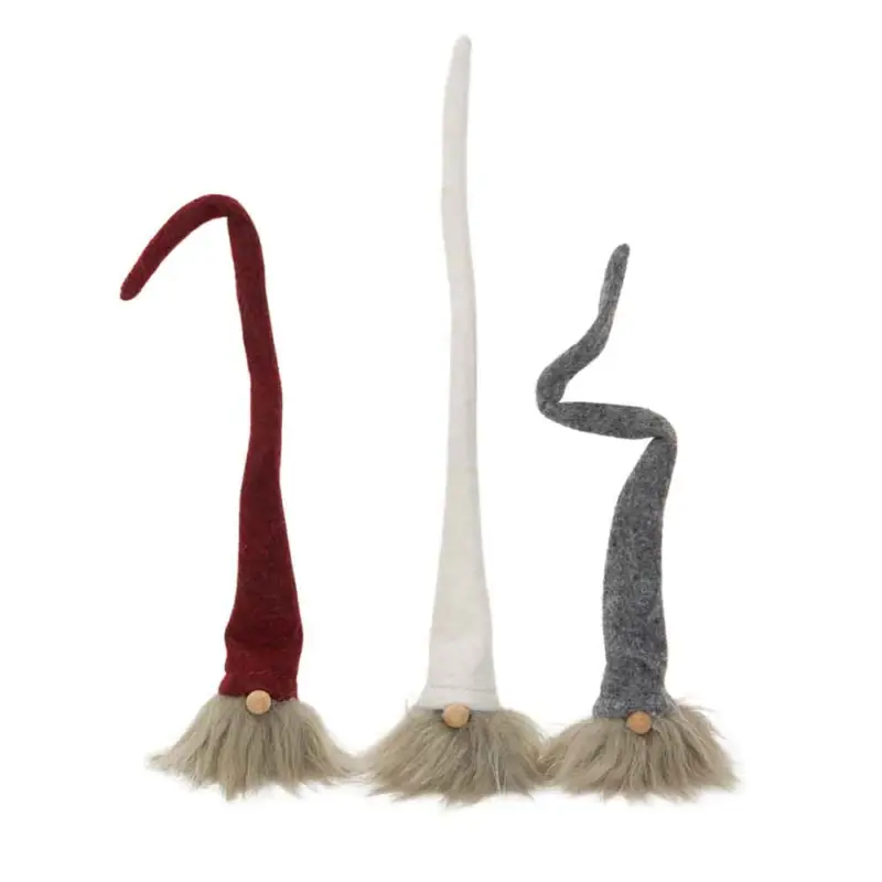 Erbjudande Tomte Luva med Ståltråd mix 3 st 23 cm