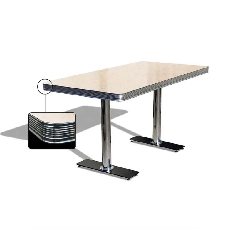 Säker betalning Diner bord (passar booth 150 cm) 2 ben