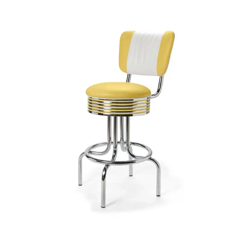 Diner barstol retro 66 cm med rygg Rabatter