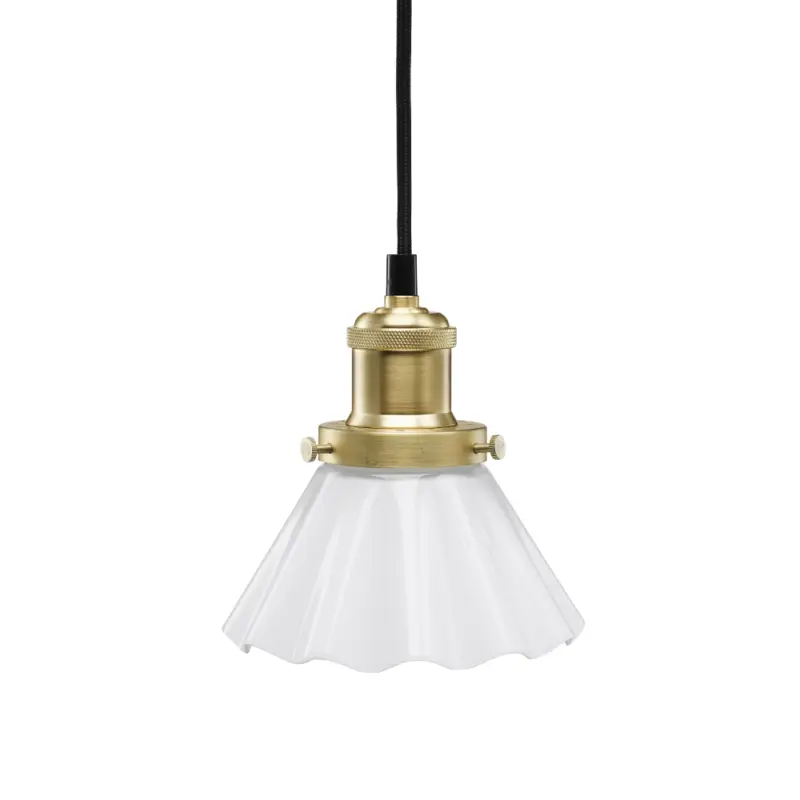 August fönsterlampa Opal veckad 15 cm - Pr Home Premium
