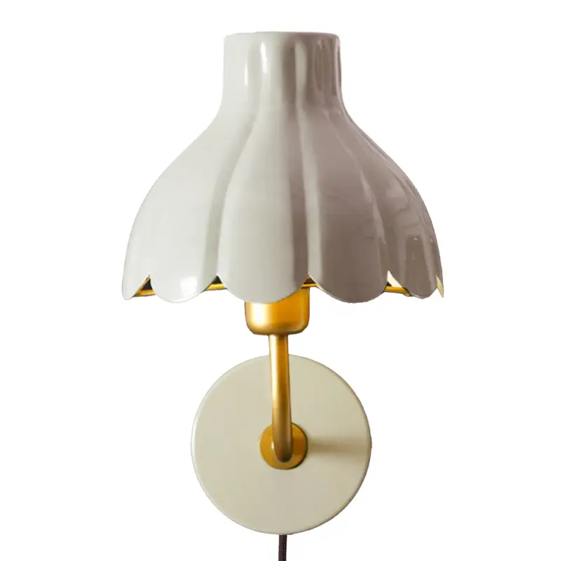 Wells vägglampa Beige/guld 21 cm - Pr Home Beställ idag