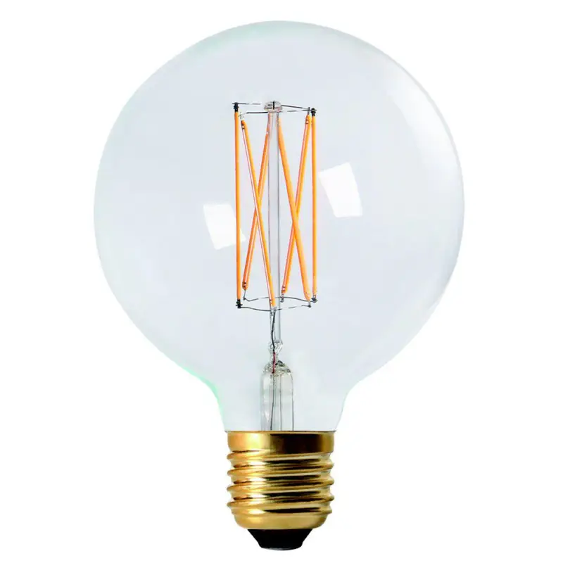 Billig Ljuskälla Elect Led Filament Glob Klar Ø 12,5 cm E27