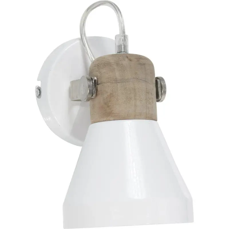 Billig Industriell Vägglampa Ashby Spotlight White - Pr Home