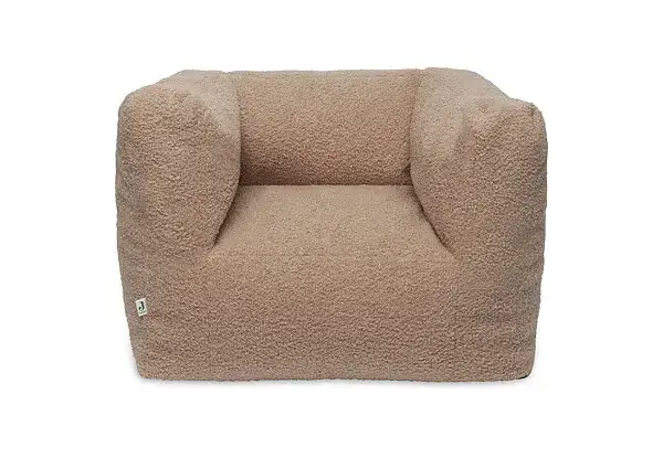 Endast denna vecka Jollein, Soffa Beanbag fåtölj, boucle Biscuit