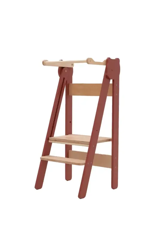 Hjälpa till pall hopfällbar, terracota red Köp online