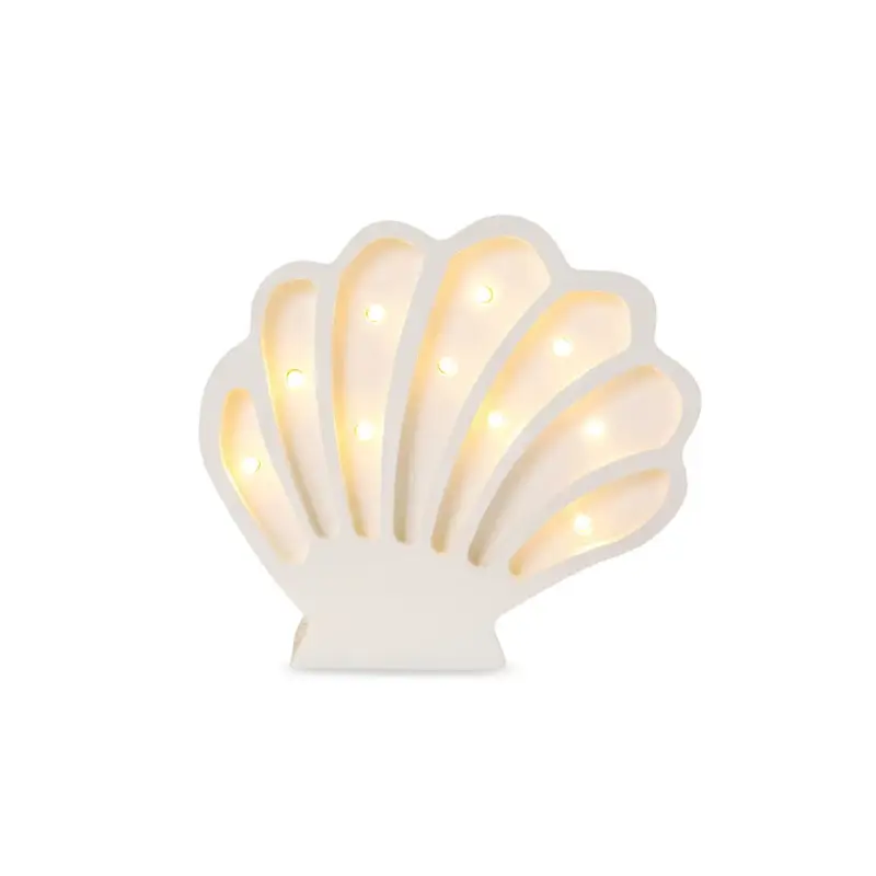 Handla nu Little Lights, Nattlampa till barnrummet, Snäckskal pärlvit