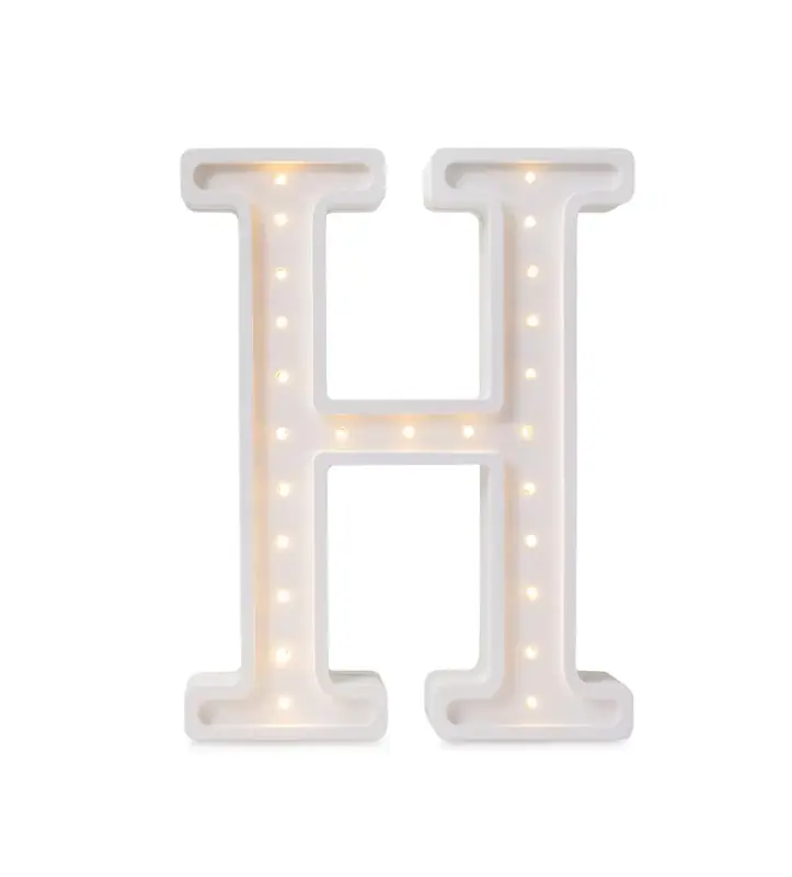 Billig Little Lights, Nattlampa till barnrummet, Bokstav H