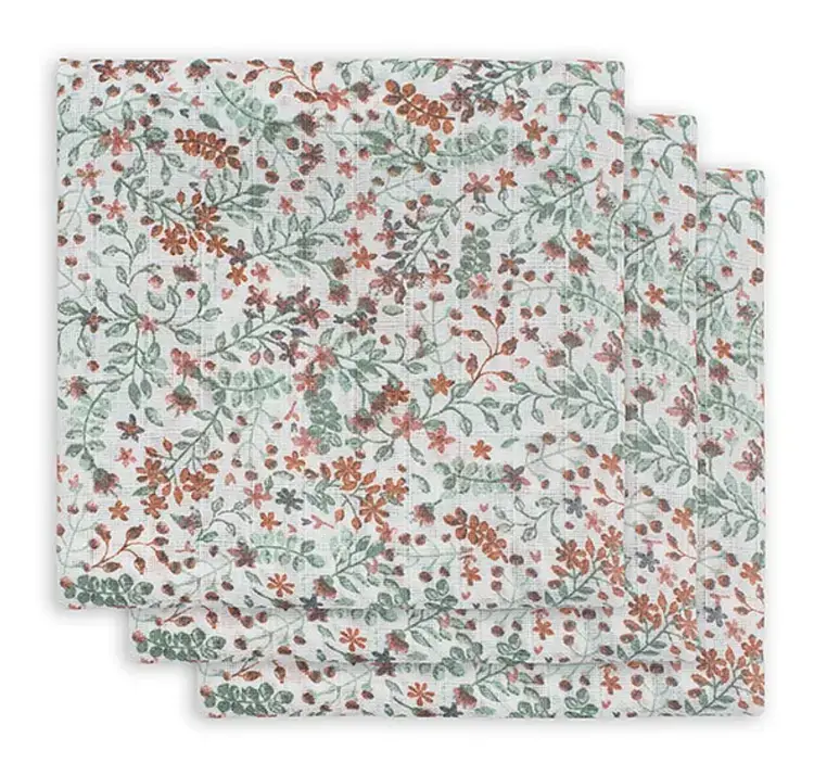 Jollein, muslinfilt 70×70 cm , Bloom 3-pack Erbjudandepris