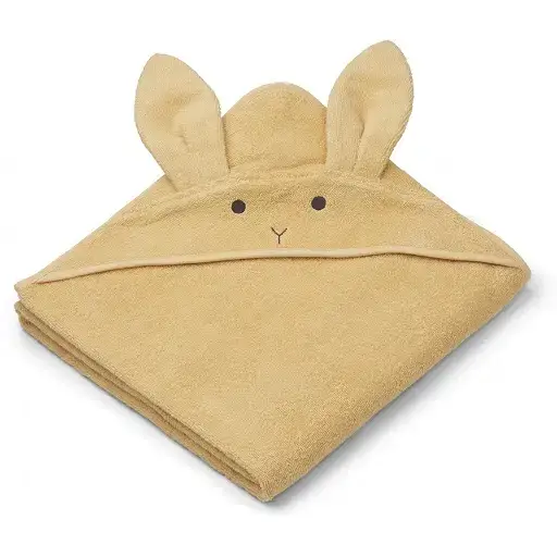 Liewood handduk med huva, Augusta Rabbit jojoba Handla nu