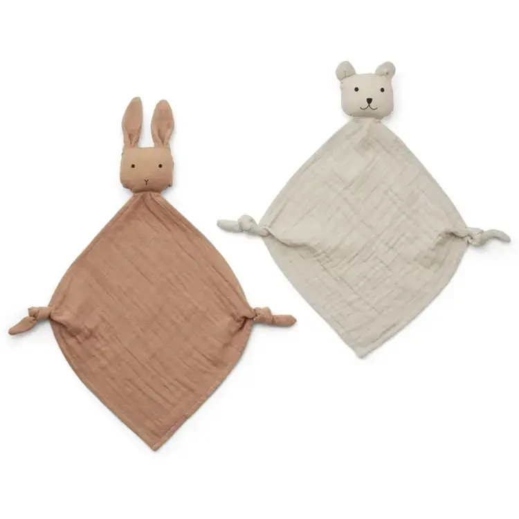 Outlet Liewood, Yoko snuttefilt 2-pack, tuscany rose mix