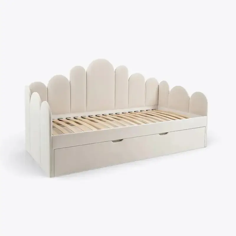 Jessa creme utdragssäng 90×200 cm med förvaring Köp nu