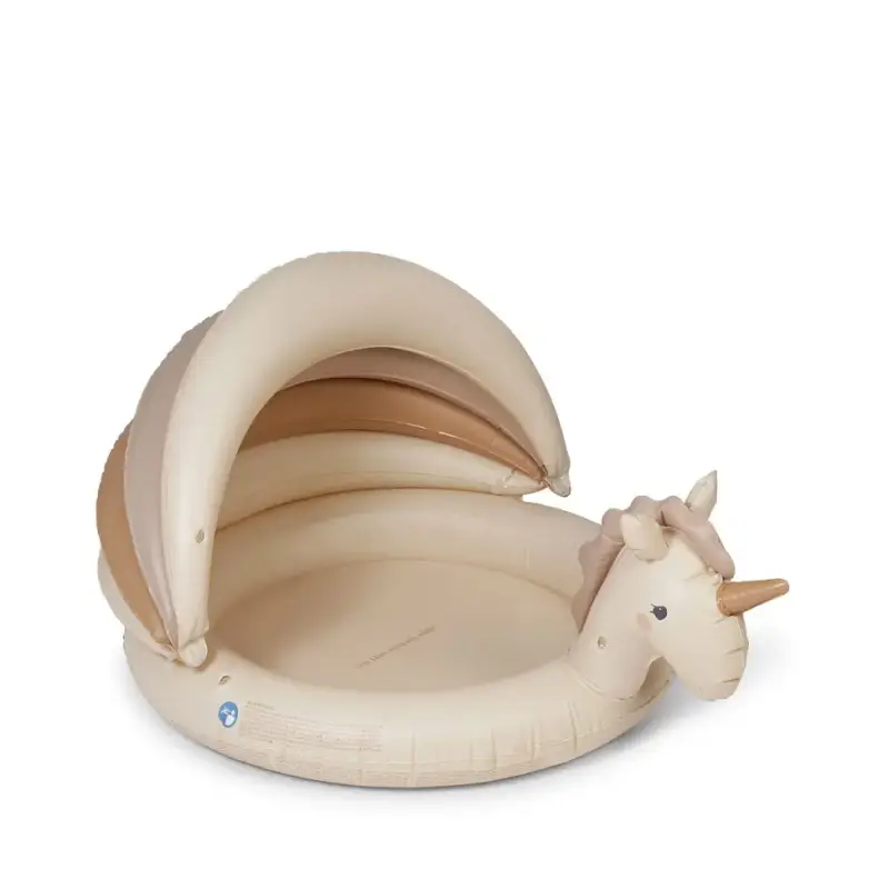 Konges Sløjd, Barnpool med solskydd, Unicorn blush Extra rabatt