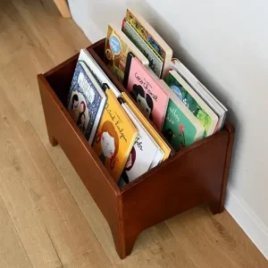Lågt pris Golvbokhylla till barnrummet, oak
