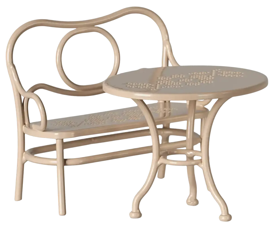Maileg, Stort café-set till mus, ljusrosa Outlet
