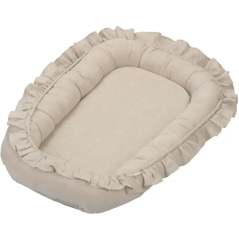 Endast denna vecka Cotton & Sweets, natur babynest i linne