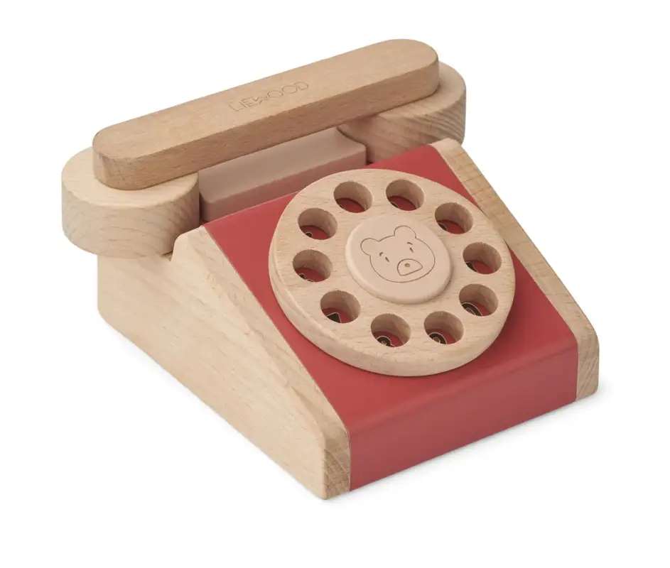 Begränsad tid Liewood, Selma klassisk telefon, Apple red pale tuscany rose