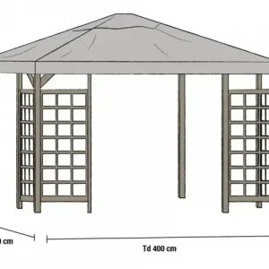 Begränsat antal Hov tak 3x4 cm - grå