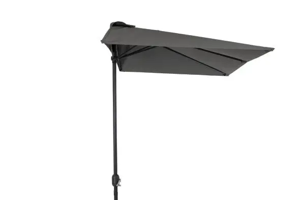 Outlet Cambre halv-parasoll 250x130 cm - antracit/grå