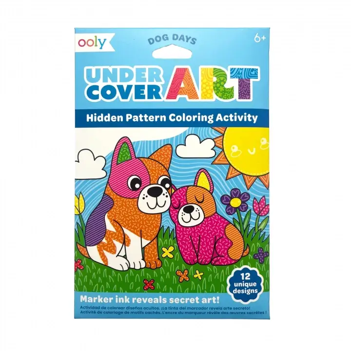 Undercover Art Hidden Pattern målarbilder - dog days Snabb leverans