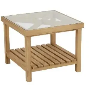 Varm soffbord 55x55xH50 cm - teak Expressleverans