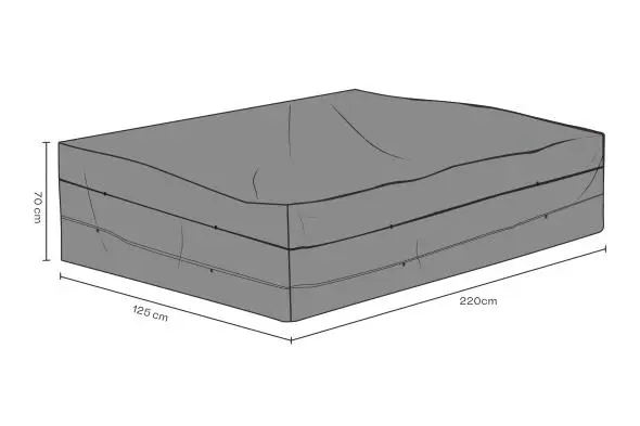 Billigare Soffskydd 220x125xH70 cm, andas - svart