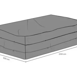 Soffskydd 260x105xH70 cm, andas - svart Fri frakt