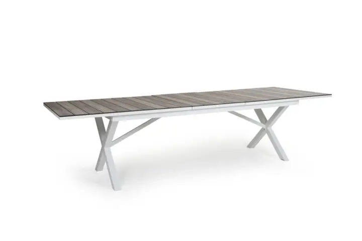 Kundfavorit Hillmond bord förlängningsbart 238-297x100 H73 cm - vit/natur