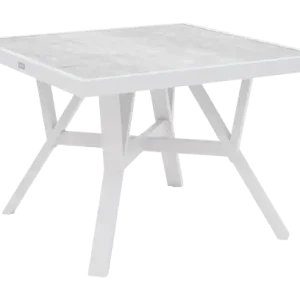 Samvaro soffbord hög, 90x90 H65 cm - vit/light grey Nedsatt pris