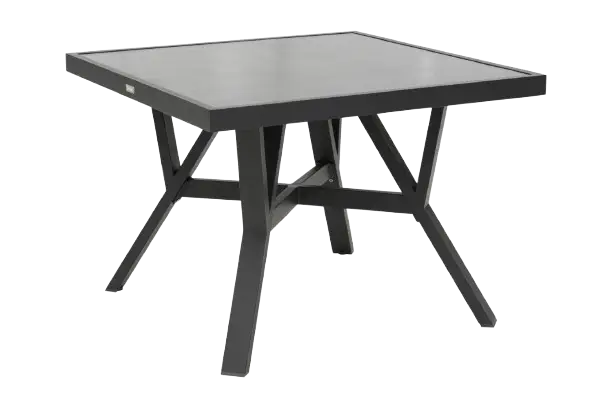risnedsättning Samvaro soffbord hög, 90x90 H65 cm - antracit/glas