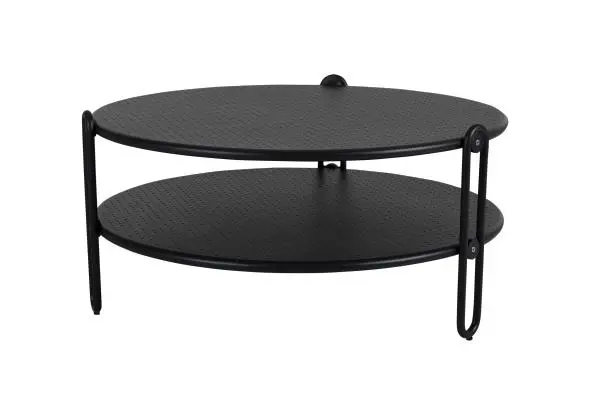 Blixt soffbord Ø 85 H39 cm - svart Köp online