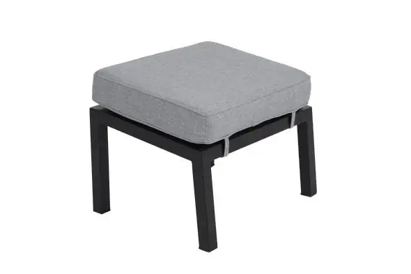 Köp online Belfort fotpall - svart/pearl grey dyna
