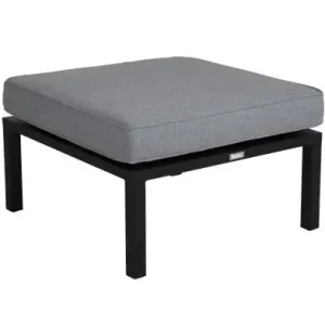 Belfort fotpall - svart/pearl grey dyna Kampanj
