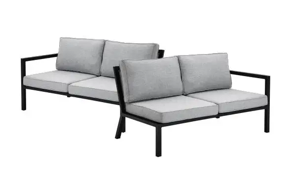 Köp nu Belfort 2-sits avslut HV byggbar - svart/pearl grey dyna