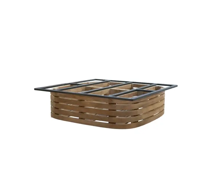 Mellow soffbordunderrede, large kvadratisk - teak Rea