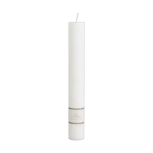 Endast denna vecka Pure blockljus Ø 4 H30 cm - vit