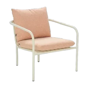 Bendt fåtölj - pearl white/teddy orange dyna Handla nu
