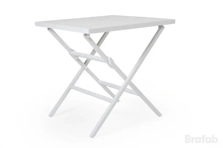 Wilkie fällbart cafébord 72x72x73 cm - vit Outlet