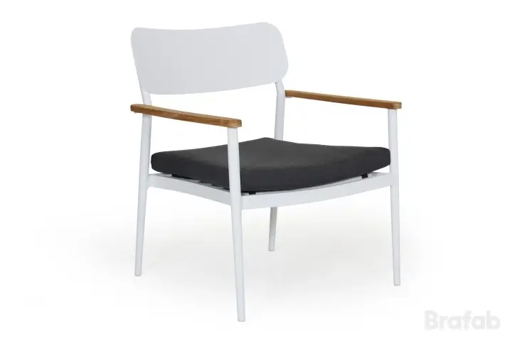 Domingo fåtölj - vit/grå Säker betalning