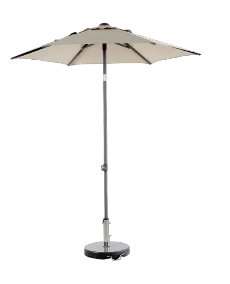 Poppi push-up parasoll Ø 2 m - antracit/champagne Populär