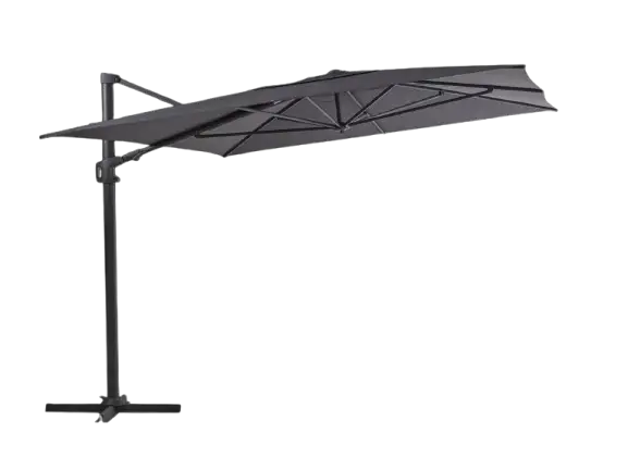 Extra rabatt Vinovo frihängande parasoll 3x4 m - antracit/grey